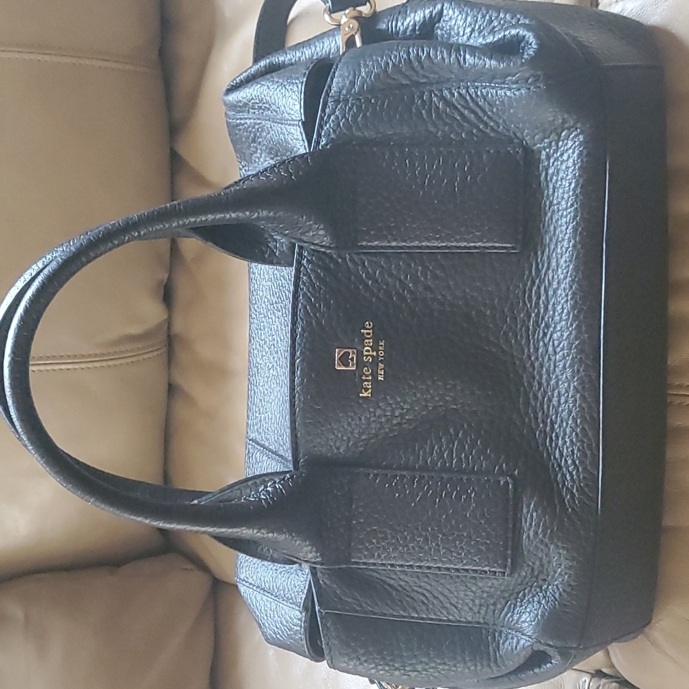 Kate Spade black pebble leather bag